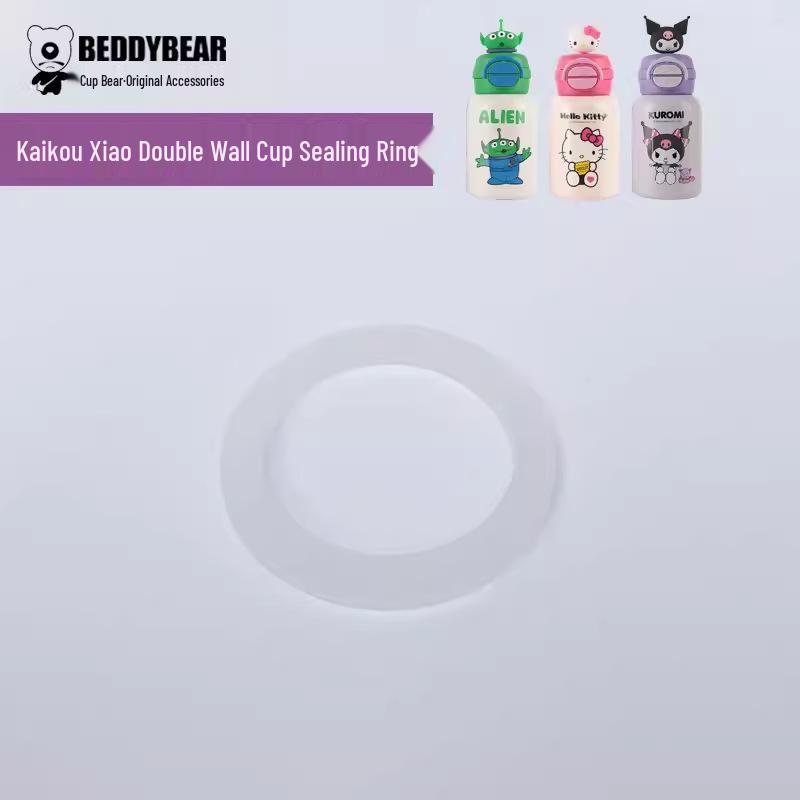 Smiling Bear Children s Thermos Cup with Silicone Doll Lid and Straw