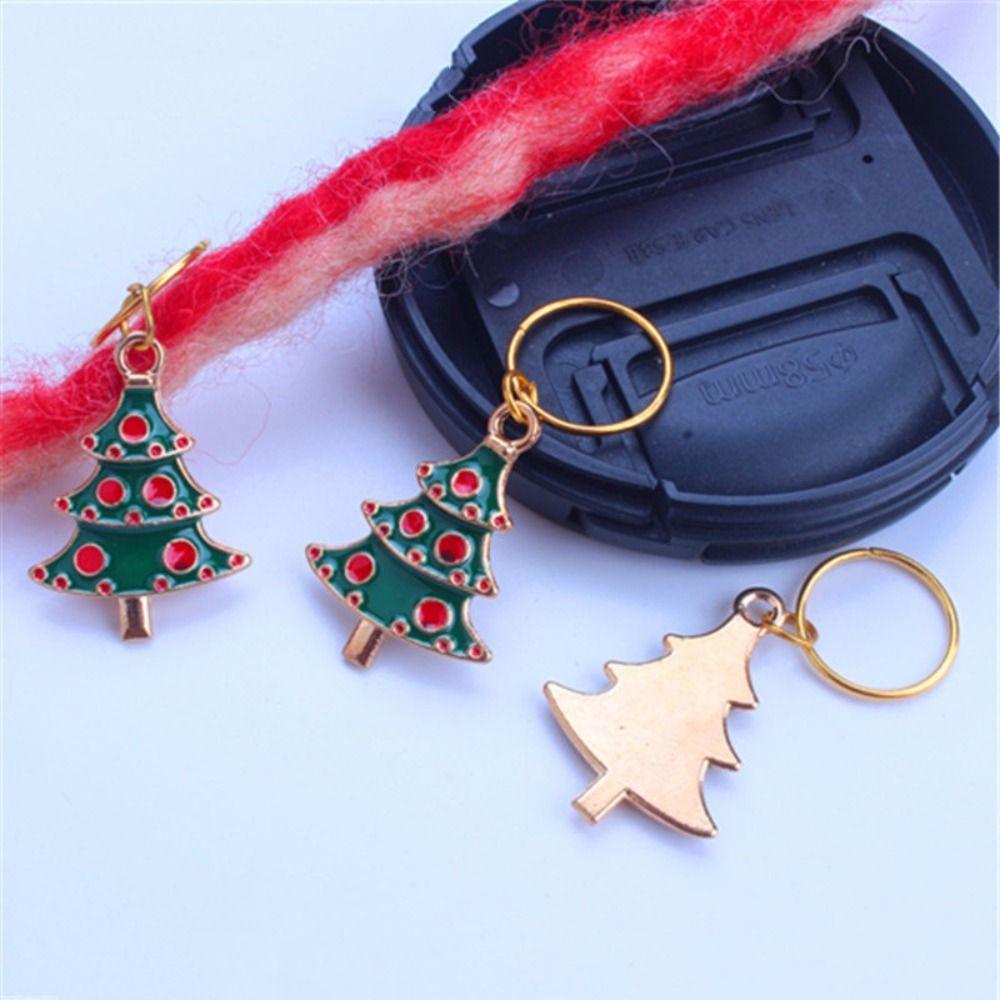 

3 шт. Рождественский декор для вечеринки, дреды, бусины, рождественская елка, косички, трубки, кольца для косичек, подарок 4