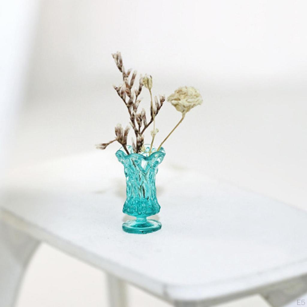 1/12 Scale Dollhouse Miniature Vase Pretend Pot Simulation Life Scene Props Doll Decor