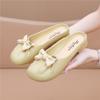 Women's Bowknot Decor Casual Mule Slippers Comfortable Closed Toe Slip-on Shoes Lightweight Indoor Outdoor Flat Sandals