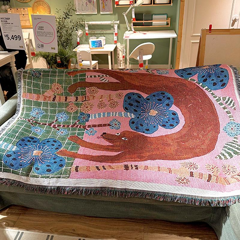 Nea Designed Cartoon Sofa Blanket And Bedspread Lazy Sofa Cover Single Luxury Camping Blanket Home Decoration Aesthetic Tapestry