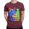 Rainbow Gaming Friends Hug it Out Graphic 100 Cotton TShirt Rainbow Gaming Friends Tops Tees For Unisex