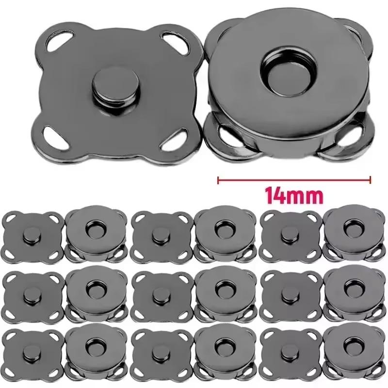 20set Bag Magnetic Snaps Buttons 14/18mm Plum Magnet Closure Buckle Purse Clothes Handbag Wallet DIY Accessories Jewelry Finding