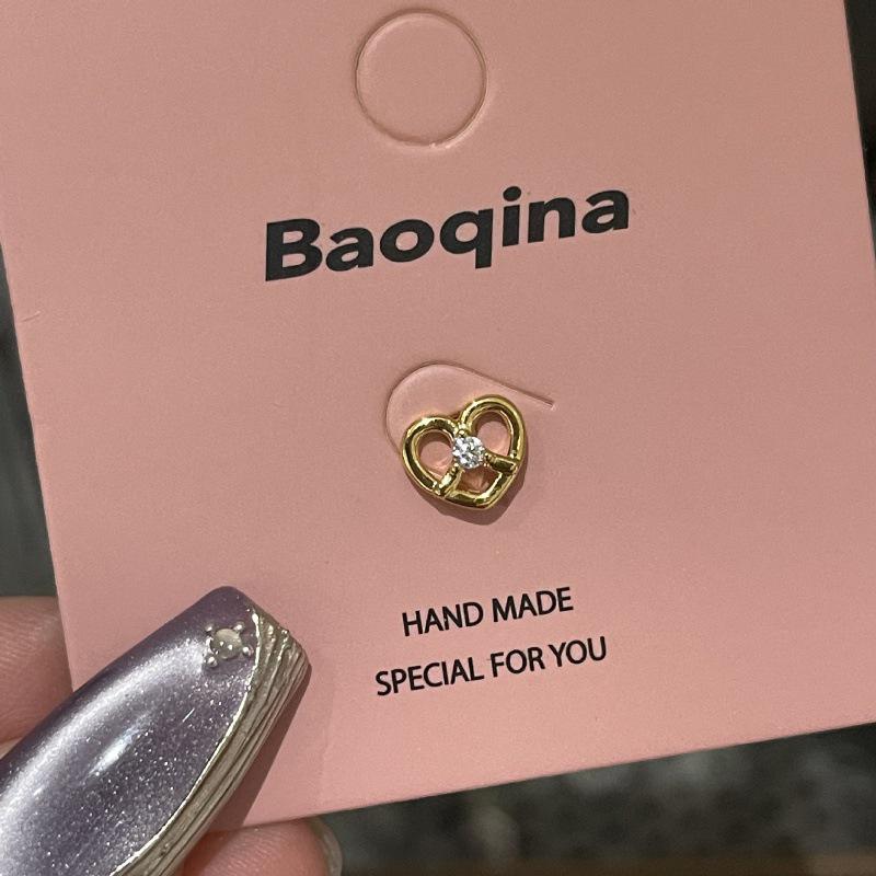 

Золотые титановые стальные накручивающиеся серьги-пусеты для хряща