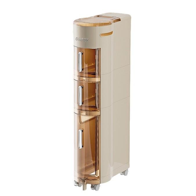 Narrow Multifunctional Dustproof Bathroom Storage Cabinet