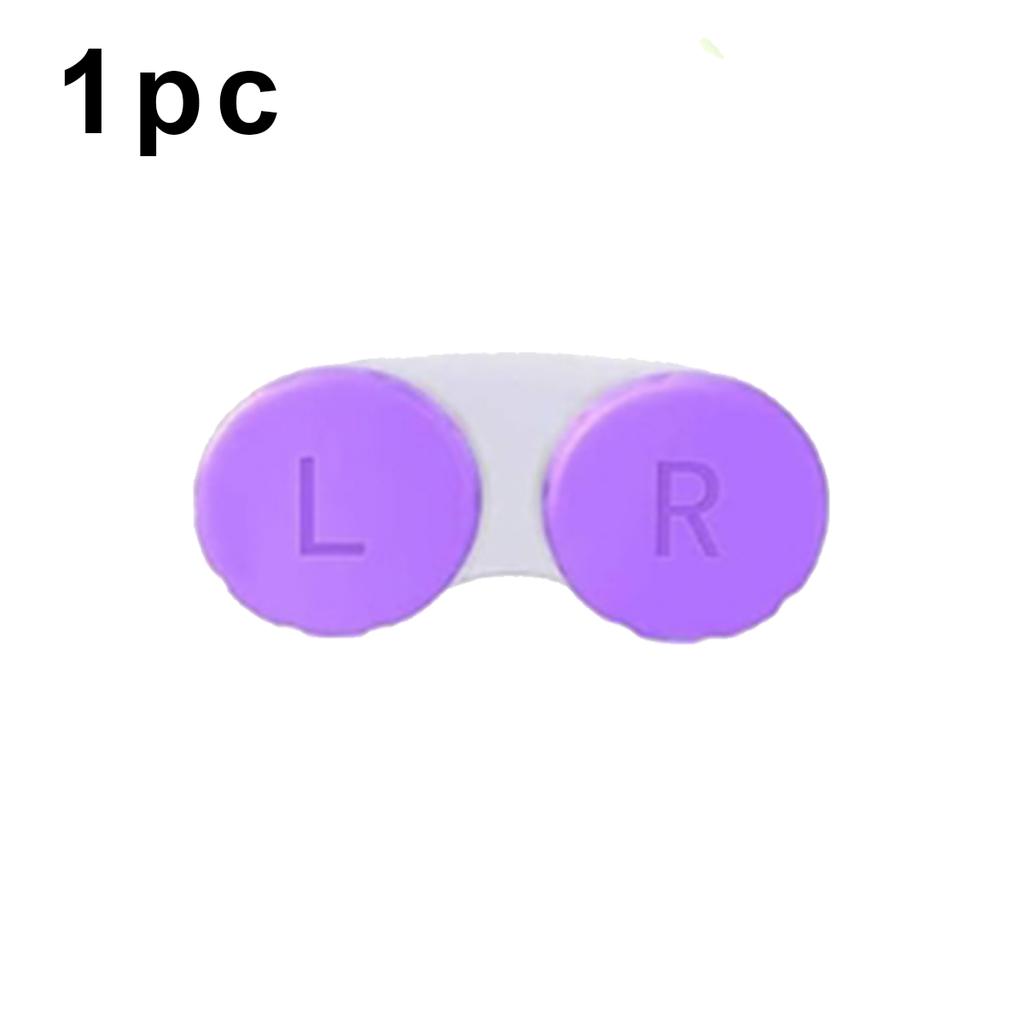 1/1pc Glasses Contact Lenses Box Left Right Eyes Contact Lens Container Candy Color Mini Women Men Travel Contact Lenses Case
