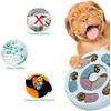 Dog Puzzle Toy for IQ Training and Mental Enrichment, Interactive Slow Feeder Bowl with Treat Puzzle, L9.4 x W9.4 Inches, Blue, for Dogs and Cats