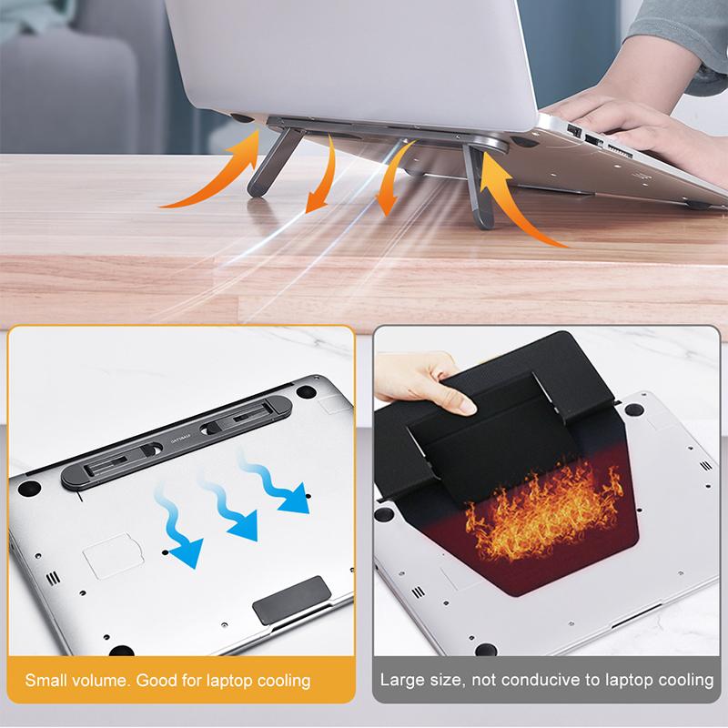 Oatsbasf Laptop Stand Suporte Notebook Tablet Accessories Macbook Pro Stand Mini Foldable Laptop Portable Holder Cooling Stand