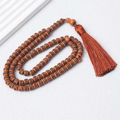 99-Bead Tassel Prayer Beads for Worship and Praise - Muslim Palestinian Handheld Beads