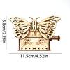 Quebra-cabeça de Madeira 3D Modelo de Borboleta para Adultos Kit DIY Feito à Mão Presente de Aniversário Natal