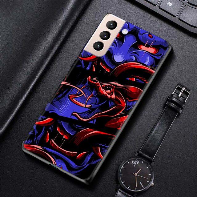 Terror Ghost Head Silikonhülle für Samsung Galaxy S22 S21 S20 Ultra Fe S10 S9 S8 Plus 4g 5g S10e S7 Edge Cover