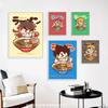 Japanese Anime Cartoon Character Ramen Food Wall Art Prints Funny Noodles Poster Kitchen Art Canvas Painting Pictures Home Decor No Frame