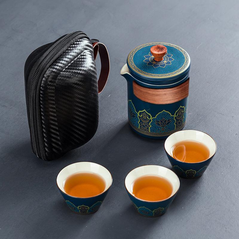 Creative Travel Tea Set Retro Express Cup Outdoor Portable Office Gift Gift