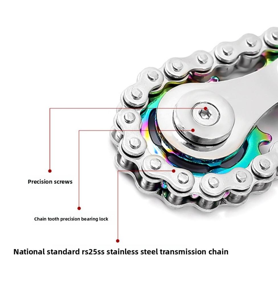 Kovový ruční klíčový mechanismus Fidget pro uvolnění stresu, dekorační model, nástroj pro soustředění, kancelářská stolní hračka pro dospělé, řetízek na snižování úzkosti