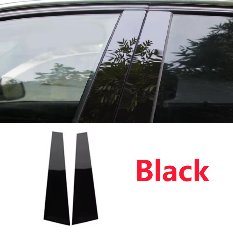 For Zeekr 001    2024 2025 2 PCS Black Window Trim Cover B C-Pillar Center Column Decoration Sticker Car Accessories