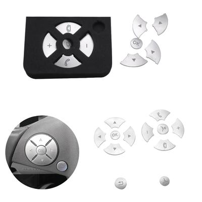 For Mercedes Benz E C S GLK R ML GL CLS SLK Class W204 W212 ABS Chrome Car Accessories Inner Wheel Button Stickers Cover