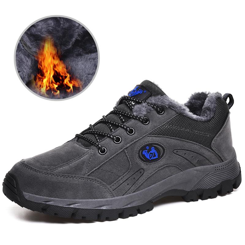 Winter Snow Boots For Men Women Keep Warm Cotton Shoes Outdoor Hiking Shoes Plush Warm High Ankle Boot Man Sneakers