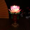 1Pc Led Lotus Buddhist Lamp Buddhism Faith Suppy Buddhism Prayer Lights For Home Meditation Worship Buddhism Temple