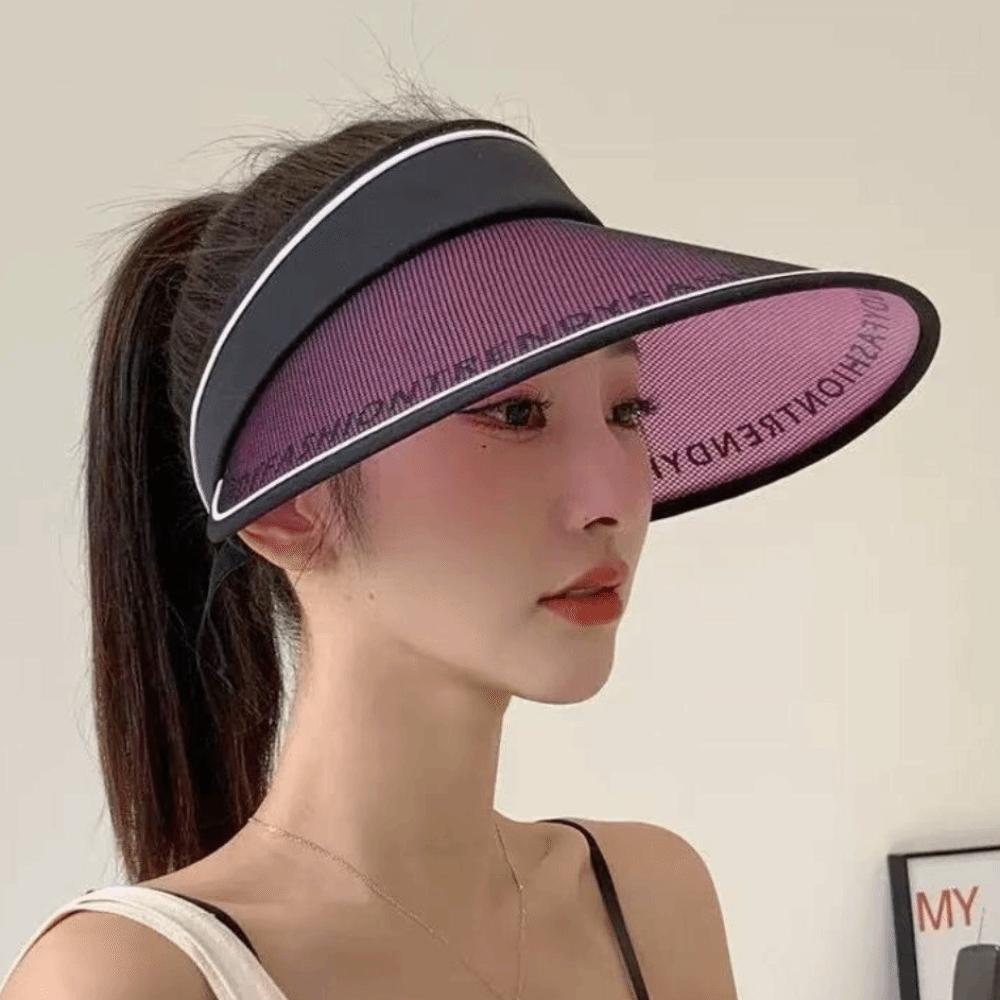 UV Protection Empty Top Visors UPF50+ Beach Hat New Women's Hat for Outdoor Beach