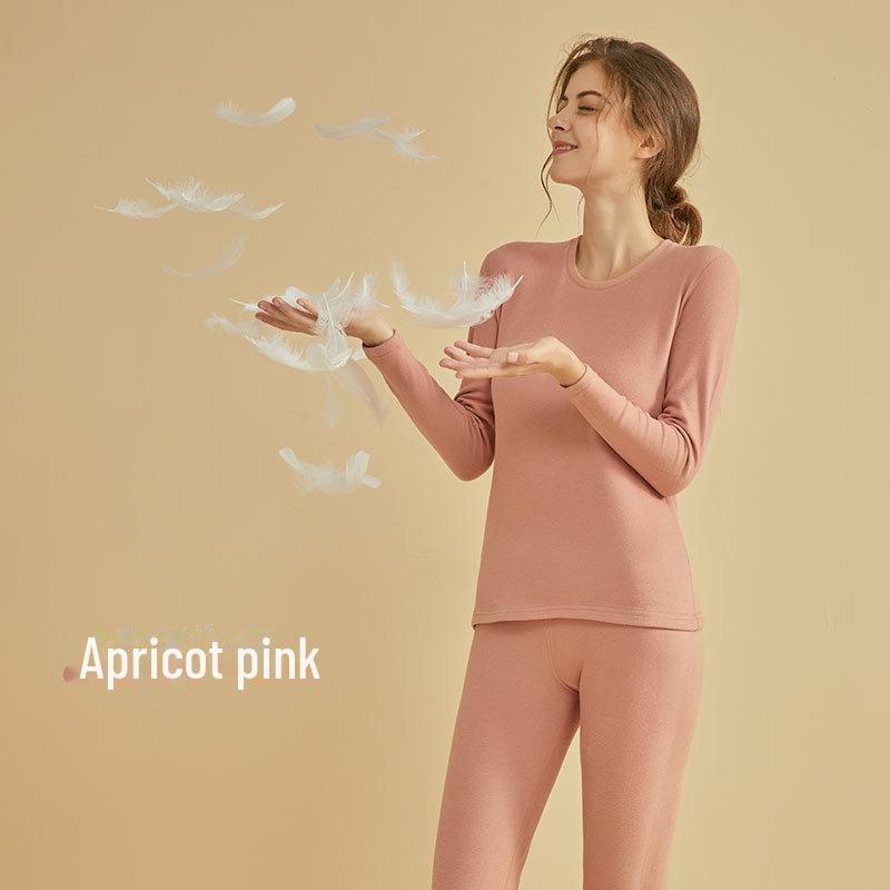 

German Velvet Thermal Underwear Suit: Women s & Men s Seamless, Thickened, Plus-Size, Autumn/Winter Warm Clothing Set 3XL