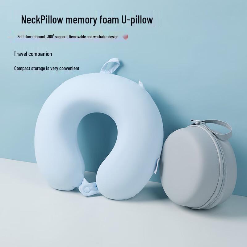 FLYING Bear Cooling Ice Silk Travel Neck Pillow