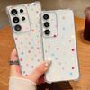 Simple Hearts Pattern Phone Case For Samsung Galaxy A57 A37 A17 A56 A16 A55 A36 A26 A15 A35 A54 A53 Clear Shockproof Soft Cover