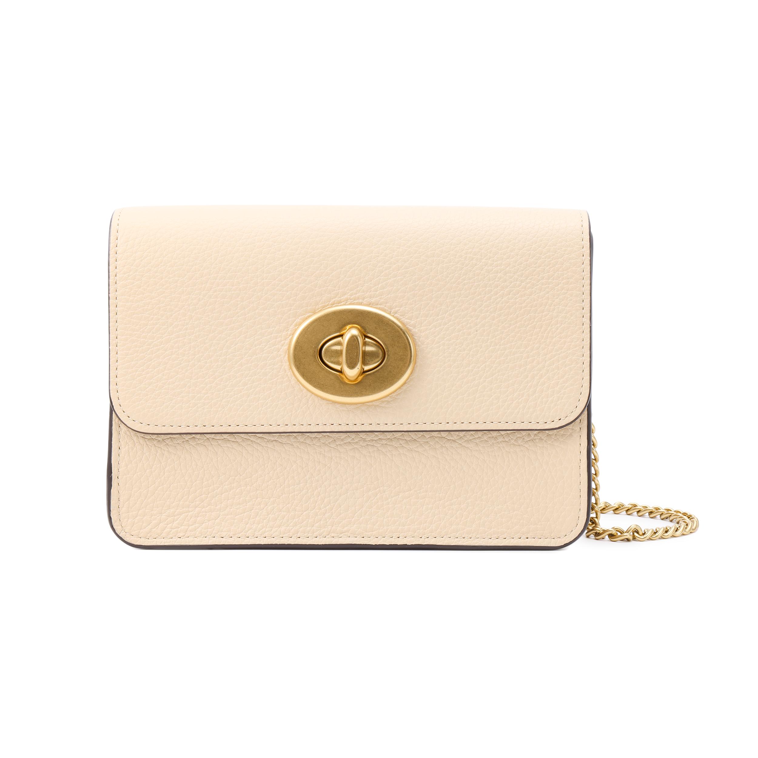 

Coach X Jennifer Special Collaboration Bowery 18 Snakeskin Embossed Flap Turnlock Chain Crossbody Bag Small Women crossbody bag Beige C6495-IMM6H Basic Set (Bag+Dust Bag)