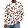 Men's Christmas Neck Pullover Sweatshirt