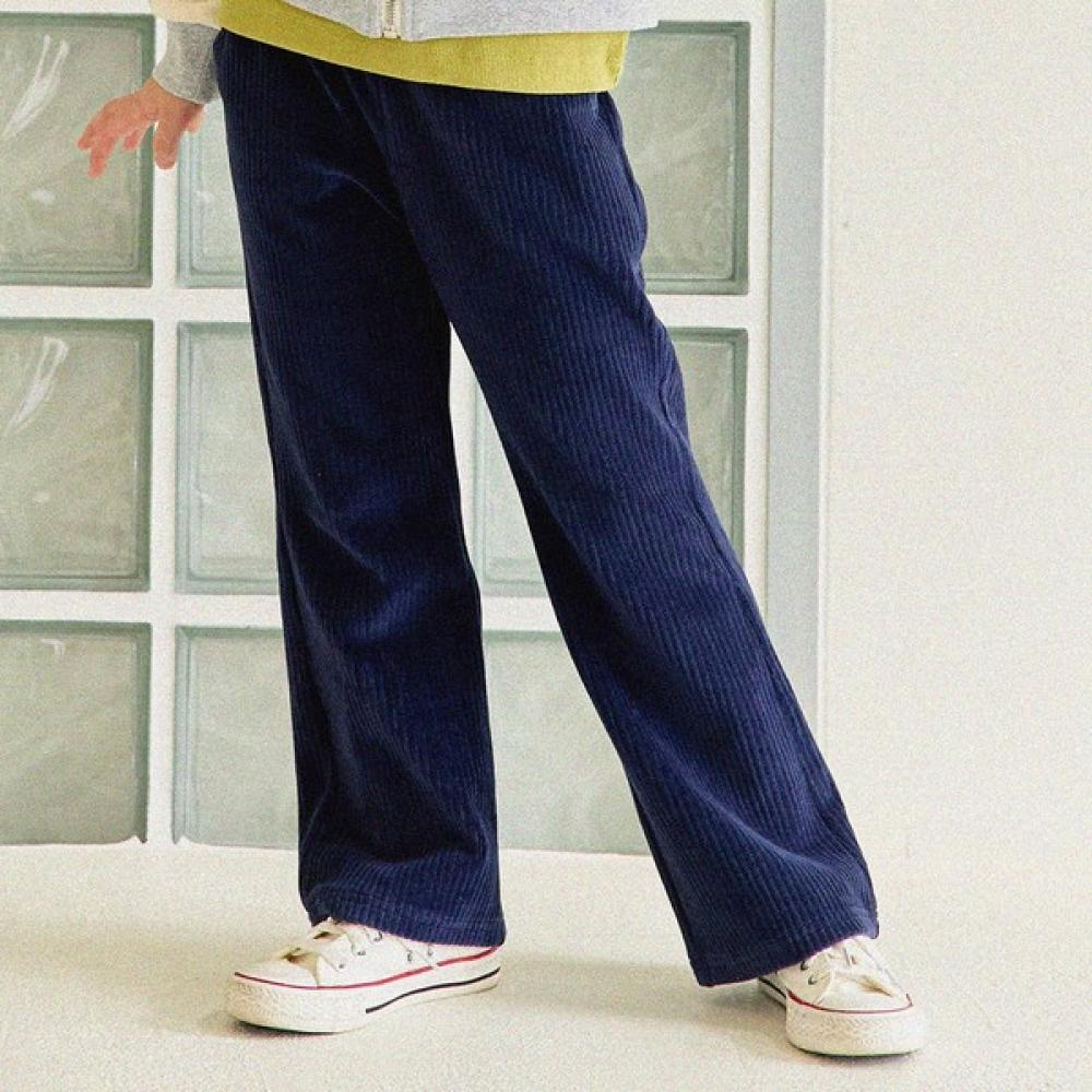 Olivan Velour Point Label Pants Navy