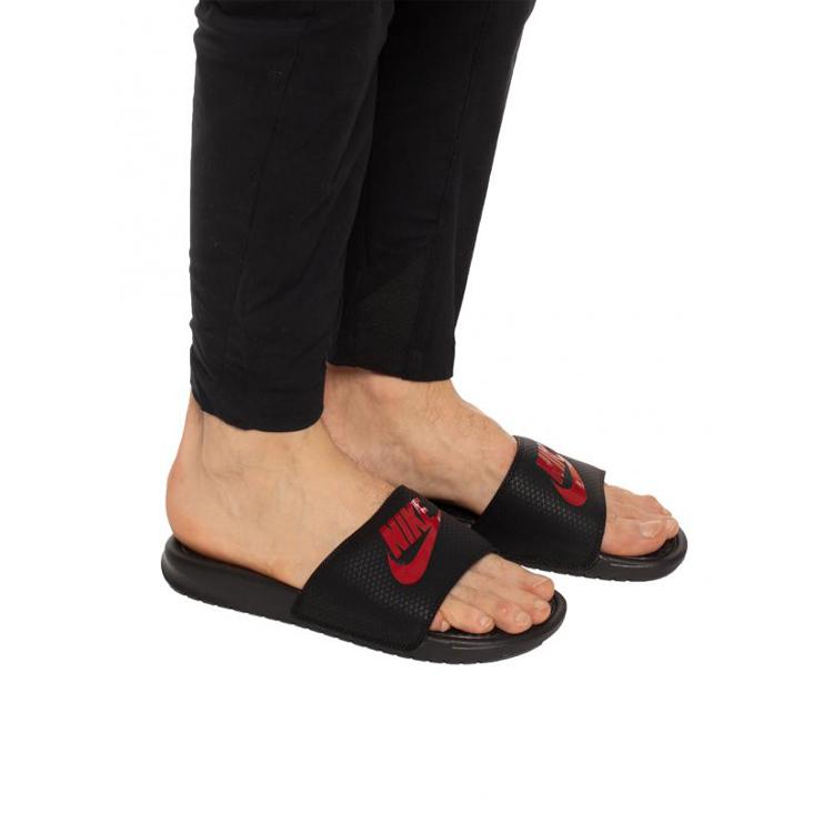Nike Benassi Jdi Nero Rosso Sfida 343880-060