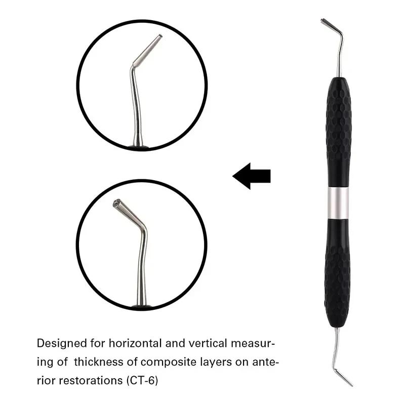 

Nigf Dental Resin Filler Aesthetic Restoration Kit Silicone Handle Ideal For Resin Knife Plastic Dresser Dentistry Tool Instrumen