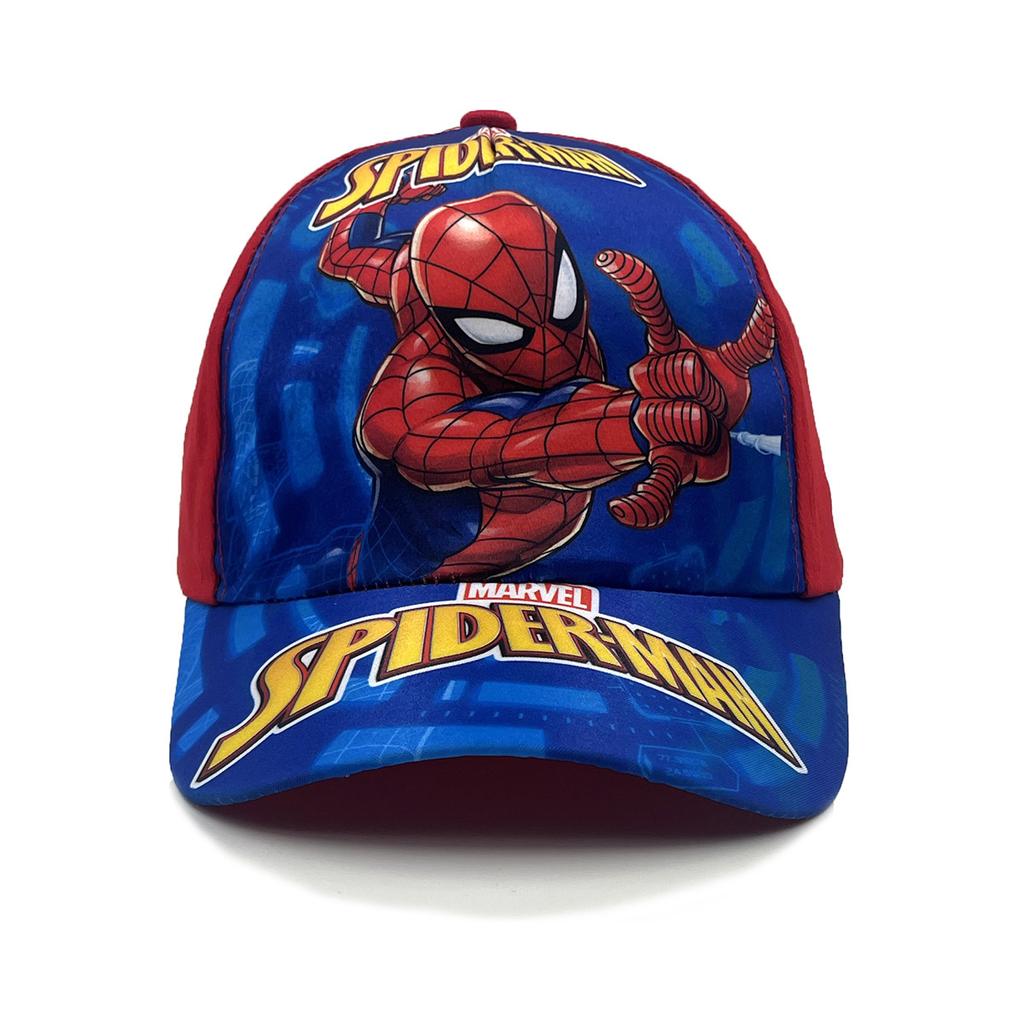 New Spider Cartoon Peripheral Printing Children's Baseball Cap Wide Brim Spring and Summer Cartoon Sun Hat