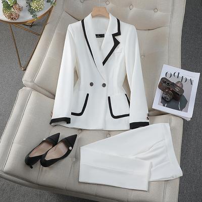 White Professional Clothing Dry Female Boss Suit Jacket Blazer Female Commuting Business Formal Wear Workwear Suits