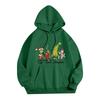 Ladies' Christmas Style Printed Hoodie With Wool And Pockets For Women