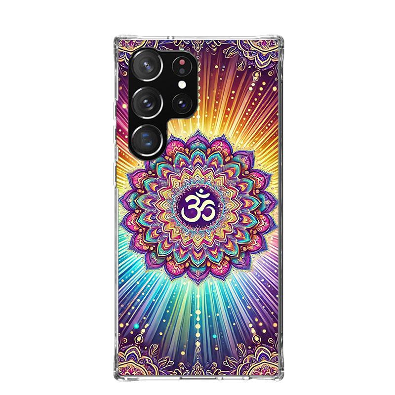 Mandala Chakra Insist Yoga Phone Case For Samsung Galaxy S26 S25 Edge S24 S23 FE S22 Ultra S21 Plus S20 + Fundas Cover Coque Gal
