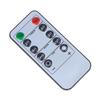 10-Key Battery Powered LED Candle Remote Control Timer Adjustable Illumination for Restaurant Ambience Decor