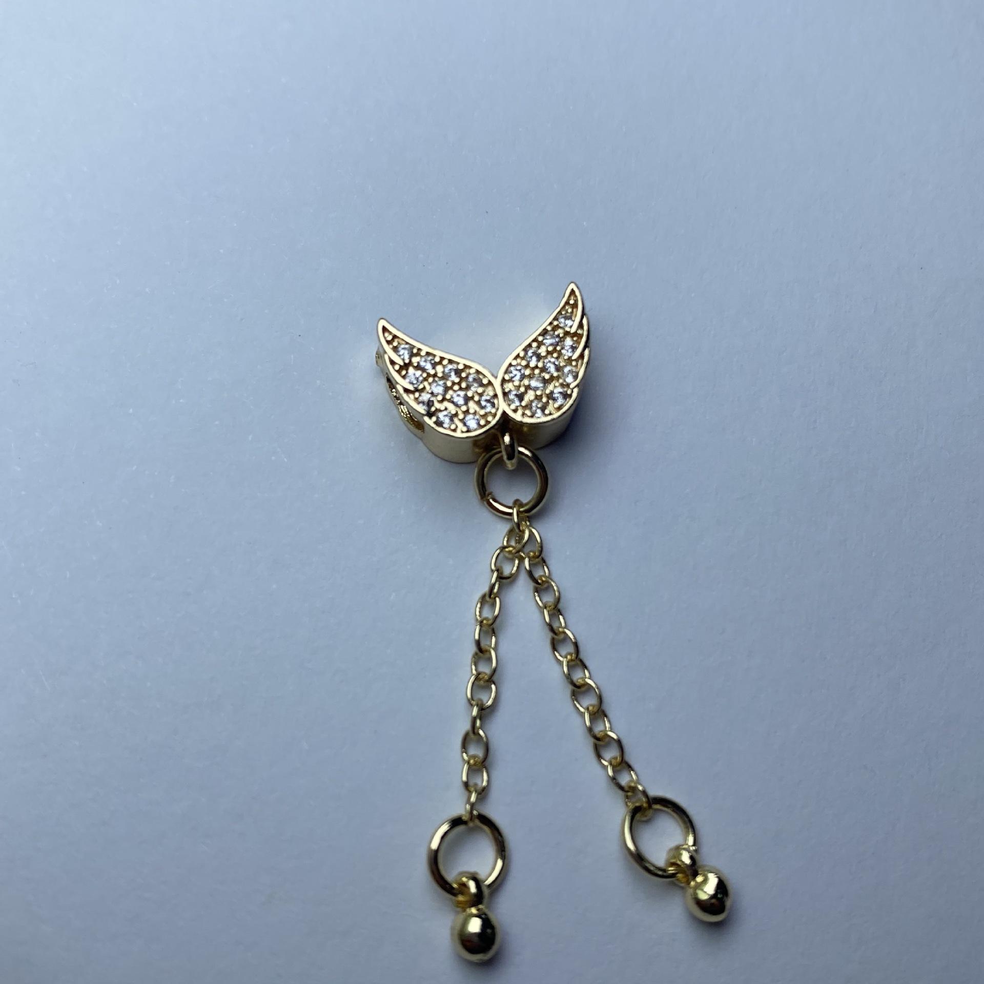 Super Shiny Rhinestone Butterfly Chain DIY Jewelry Accessories - Colorfast Zircon Inlaid Bead Stringing