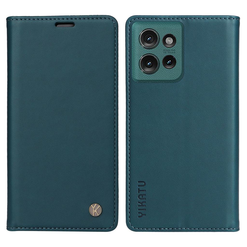 YIKATU YK-001 For Motorola Edge 50 5G Case Stand Leather Phone Cover Strong Magnetic Closure