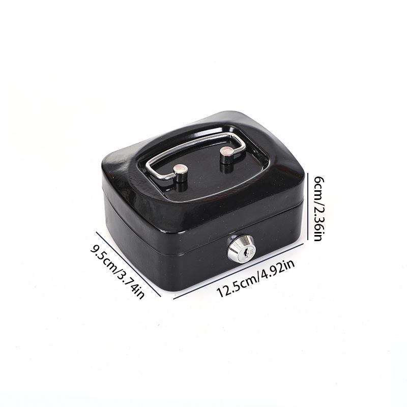 Portable Fireproof Lockable Safe: Small Password-Protected Metal Box for Money and Valuables