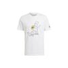 adidas Originals X The Simpsons Crossover Cartoon Printing Round Neck Short Sleeve White Men's HA5811
