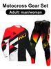 Conjunto de equipamento para motocross Enduro cross Camisa Calças Kits Conjunto de equipamento para piloto Off-road Kits Masculinos Femininos montanha Downhill Motocicleta MX