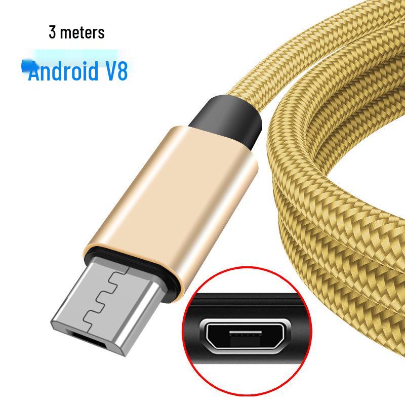 Câble de charge rapide tressé en nylon 3M pour appareils Apple, Android, Huawei et Type-C