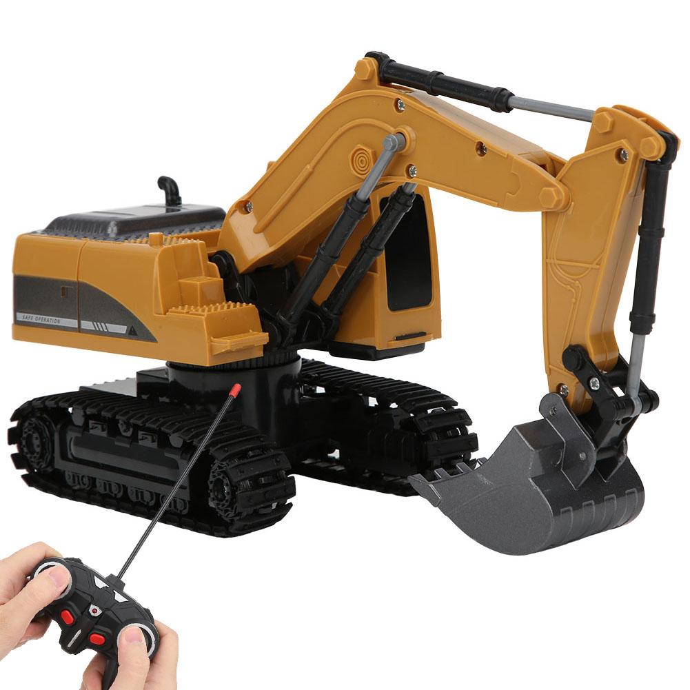 2.4G 6 Channel 1:24 RC Excavator Alloy Simulation Excavator Engineering Car Children Toy258?1 Alloy