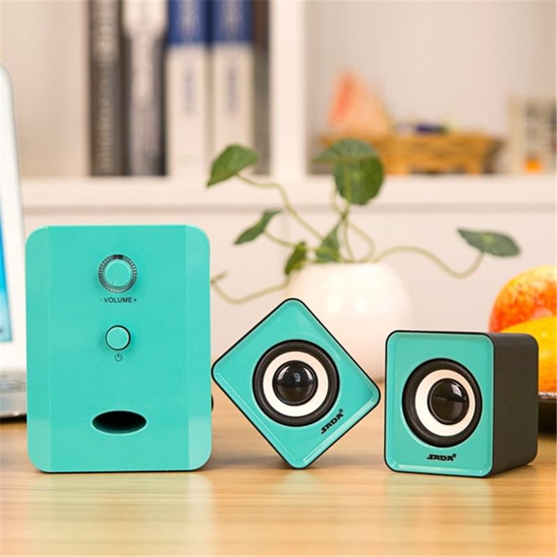 SADA D-201 Desktop Computer Audio Notebook Mobile Phone Small Speaker Mini USB Subwoofer