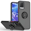Magnetic Ring Holder TPU Bumper Shockproof Case For VIVO Y21 Y21S Y33S Y20 V21 V21E Y17 Y15 Y12 Y11 Matte Hard PC Back Cover
