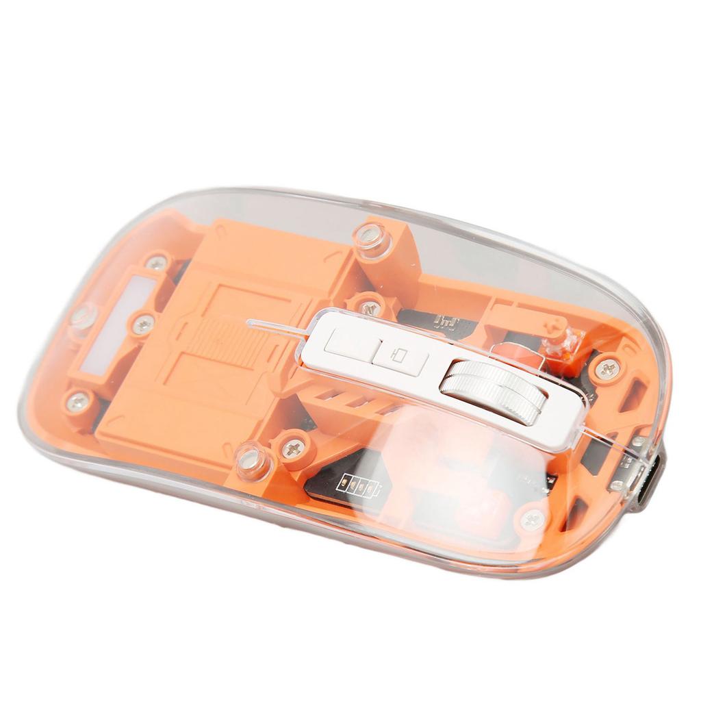 Wireless 3 Mode 5.1 5.1 2.4GHz Mouse Transparent Clear Mouse Re able Silent Mouse for PC Laptop Notebook Computer