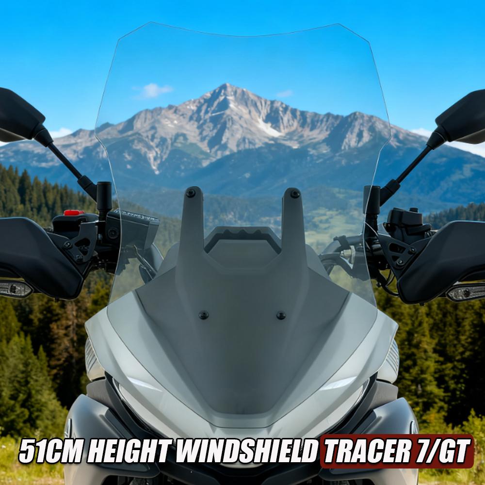 For YAMAHA TRACER 7/GT Sport Windshield Tracer 7 2020-2024 Motorcycle Front Wind Screen Fairing Height Windscreen Air Deflectors