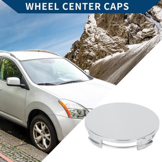 Car Wheel Center Caps Hub Caps Rim Center Caps OD: 65mm256  1Pc Silver Tone