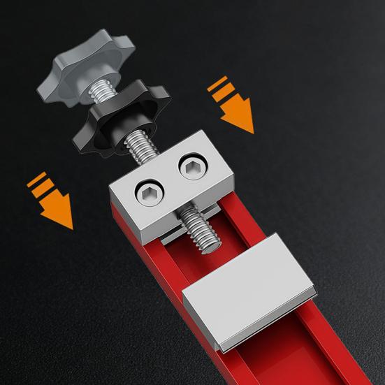 Cutting Machine Base Guide, Adjustable Circular Saw Guide Rail, Aluminum Alloy Double Locking Design Cutting Track for Precise Woodworking