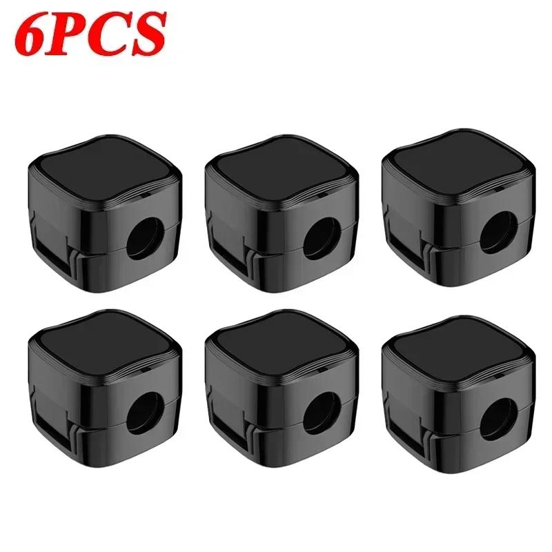 New 1/6/12PCS Magnetic Cable Clips Cable Management Wire Keeper Cable Organizer Under Desk Cable Smooth Adjustable Cord Holder